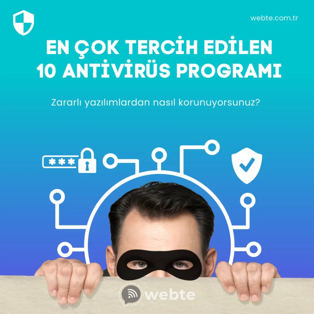 en çok tercih dilen 10 antivirüs programı nedir?